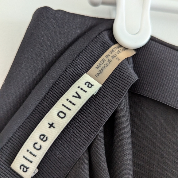 Alice and Olivia black dress pants with lace panel - Picture 6 of 8